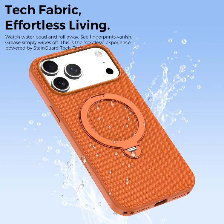 Tech Fabric 360 Rotation Holder Magnetic Phone Case, For iPhone 14 Pro, For iPhone 14 Pro Max, For iPhone 13 Pro Max, For iPhone 13 Pro