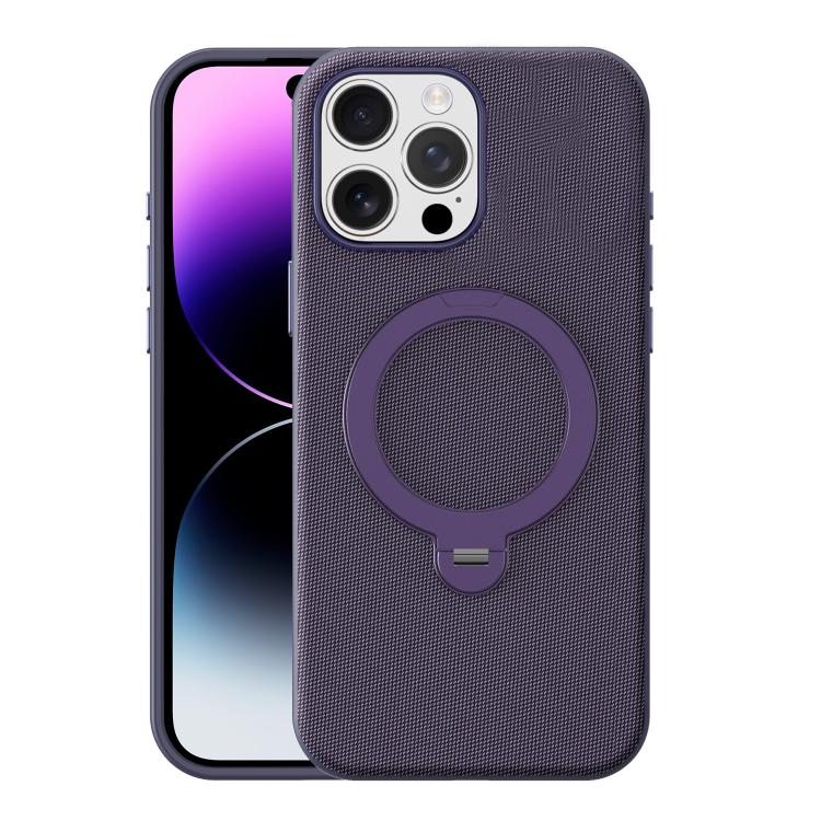 Tech Fabric 360 Rotation Holder Magnetic Phone Case, For iPhone 14 Pro, For iPhone 14 Pro Max, For iPhone 13 Pro Max, For iPhone 13 Pro