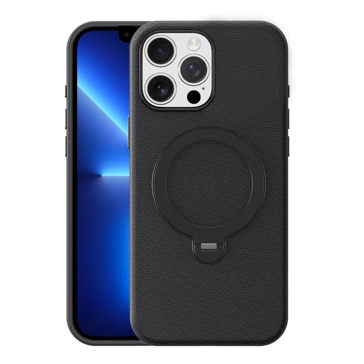 Tech Fabric 360 Rotation Holder Magnetic Phone Case, For iPhone 14 Pro, For iPhone 14 Pro Max, For iPhone 13 Pro Max, For iPhone 13 Pro
