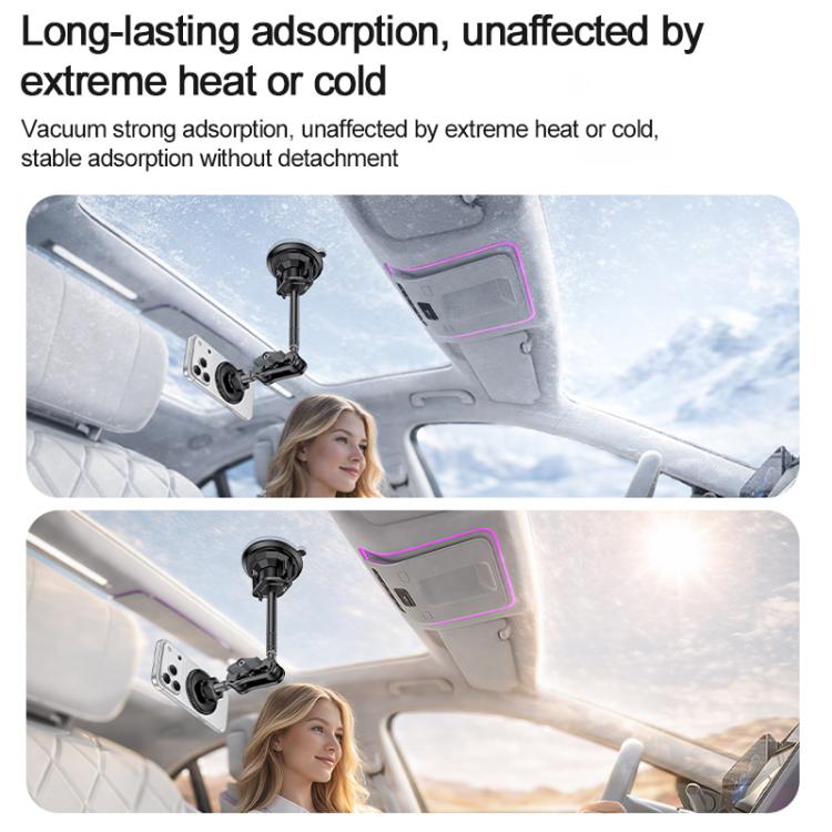 Yesido C282 Car Suction Cup Strong Magnetic Phone Shooting Holder Long Version, C282