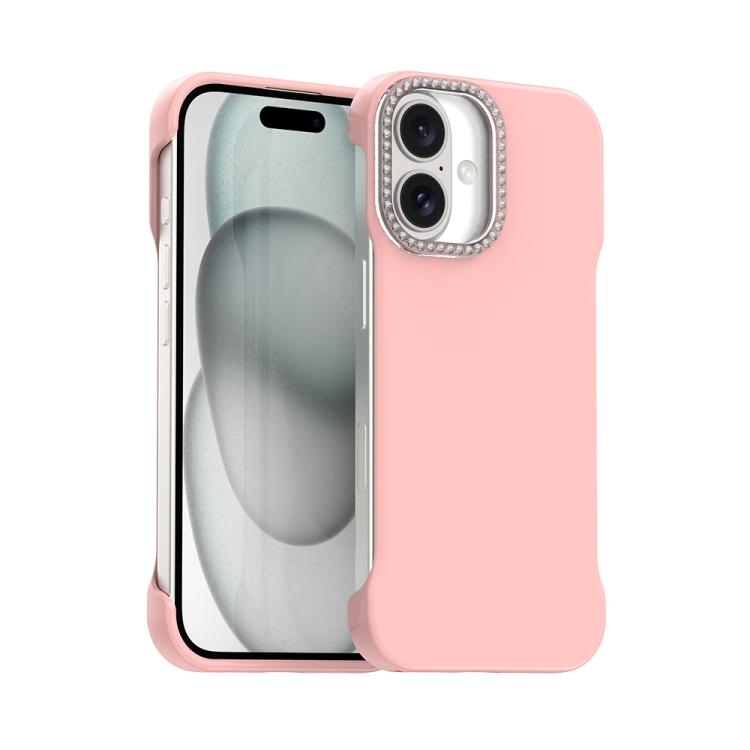 Candy Diamond Half-frame Frosted PC Hybrid TPU Phone Case, For iPhone 17 Pro Max, For iPhone 17 Pro, For iPhone 17