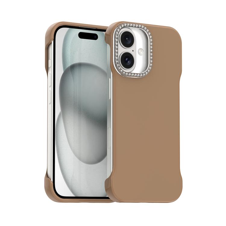Candy Diamond Half-frame Frosted PC Hybrid TPU Phone Case, For iPhone 17 Pro Max, For iPhone 17 Pro, For iPhone 17