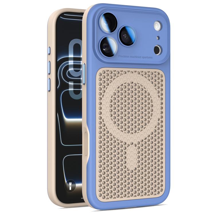 Armor Shield Mesh Cooling Magnetic Phone Case with Lens Film, For iPhone 17 Pro Max, For iPhone 17 Pro, For iPhone 17, For iPhone 16 Pro Max