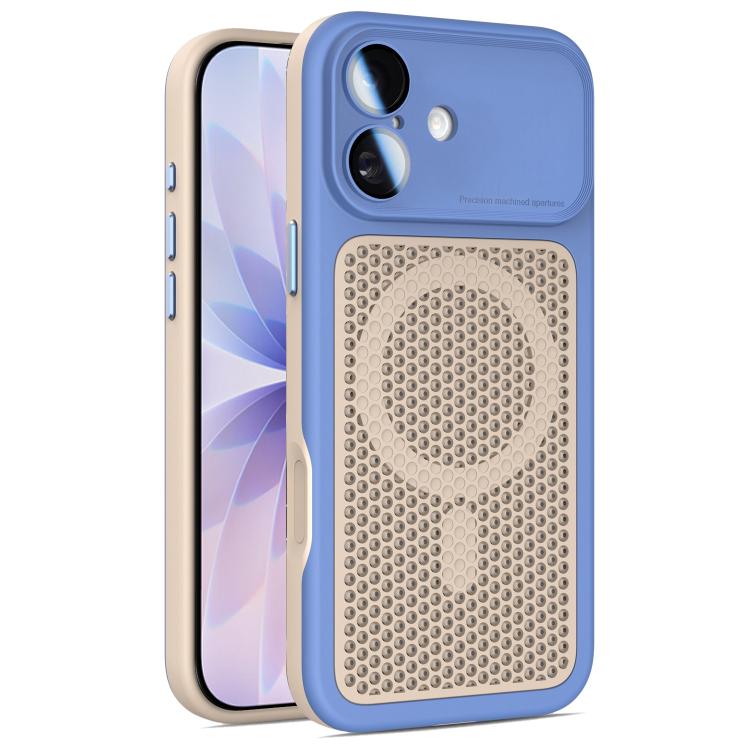 Armor Shield Mesh Cooling Magnetic Phone Case with Lens Film, For iPhone 17 Pro Max, For iPhone 17 Pro, For iPhone 17, For iPhone 16 Pro Max