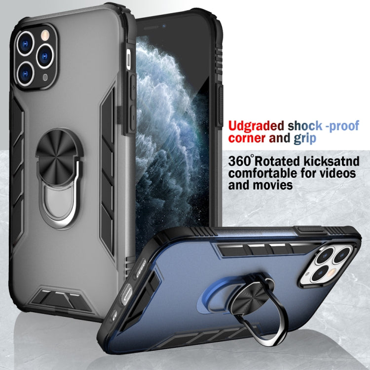 Magnetic Frosted PC + Matte TPU Shockproof Case with Ring Holder, For iPhone 11 Pro, For iPhone 11, For iPhone 11 Pro Max, For iPhone XS / X