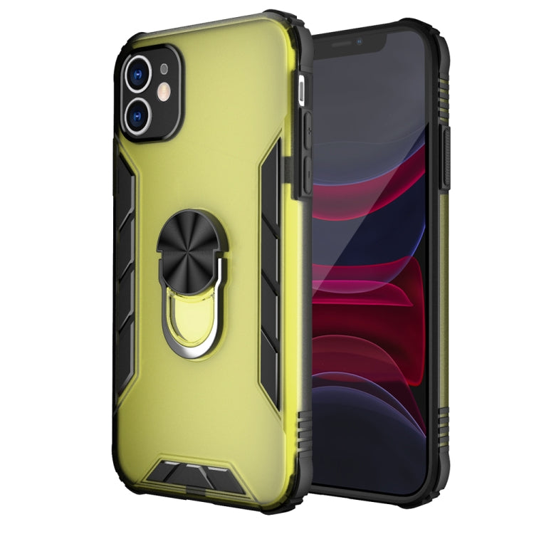 Magnetic Frosted PC + Matte TPU Shockproof Case with Ring Holder, For iPhone 11 Pro, For iPhone 11, For iPhone 11 Pro Max, For iPhone XS / X
