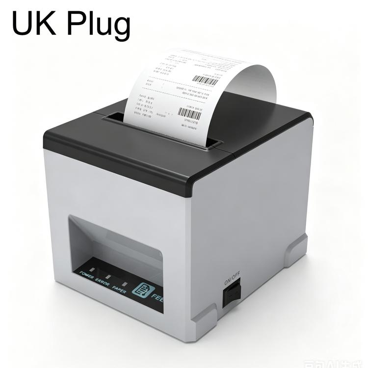 POS-8390 80mm Thermal Receipt Printer, US Plug, UK Plug, EU Plug, AU Plug