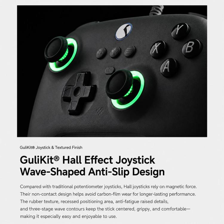 8BitDo Orion Youth Wired Gaming Controller with RGB – Hall Effect Triggers