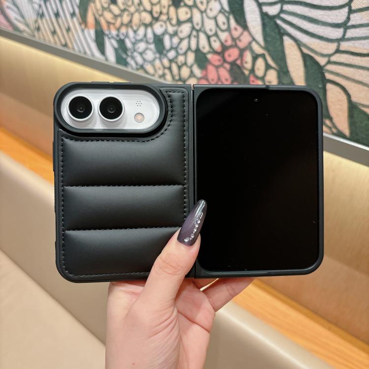 Cotton Filling Down Jacket Folding Phone Case, For iPhone Duo