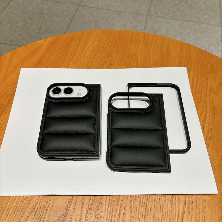 Cotton Filling Down Jacket Folding Phone Case, For iPhone Duo