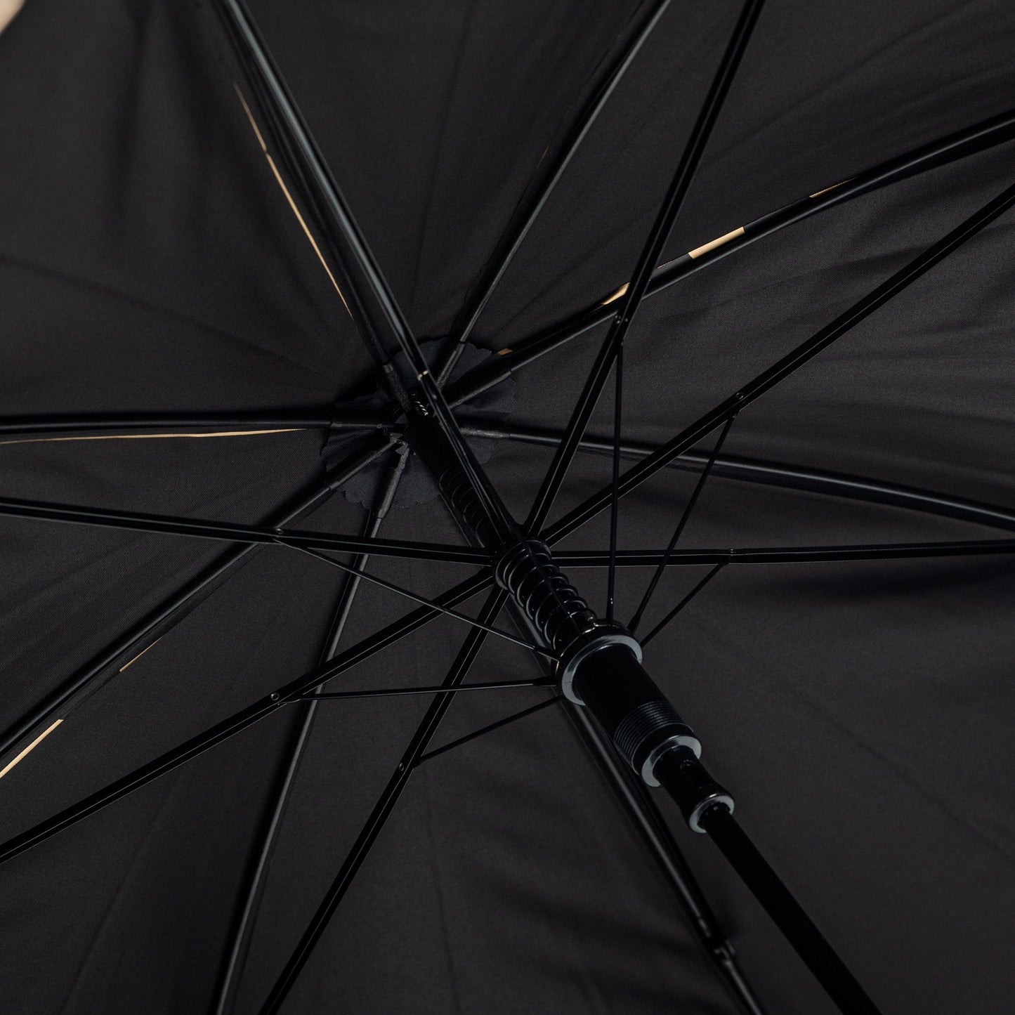 Everyday Leopard Print (Metallic) Gold Stick umbrella