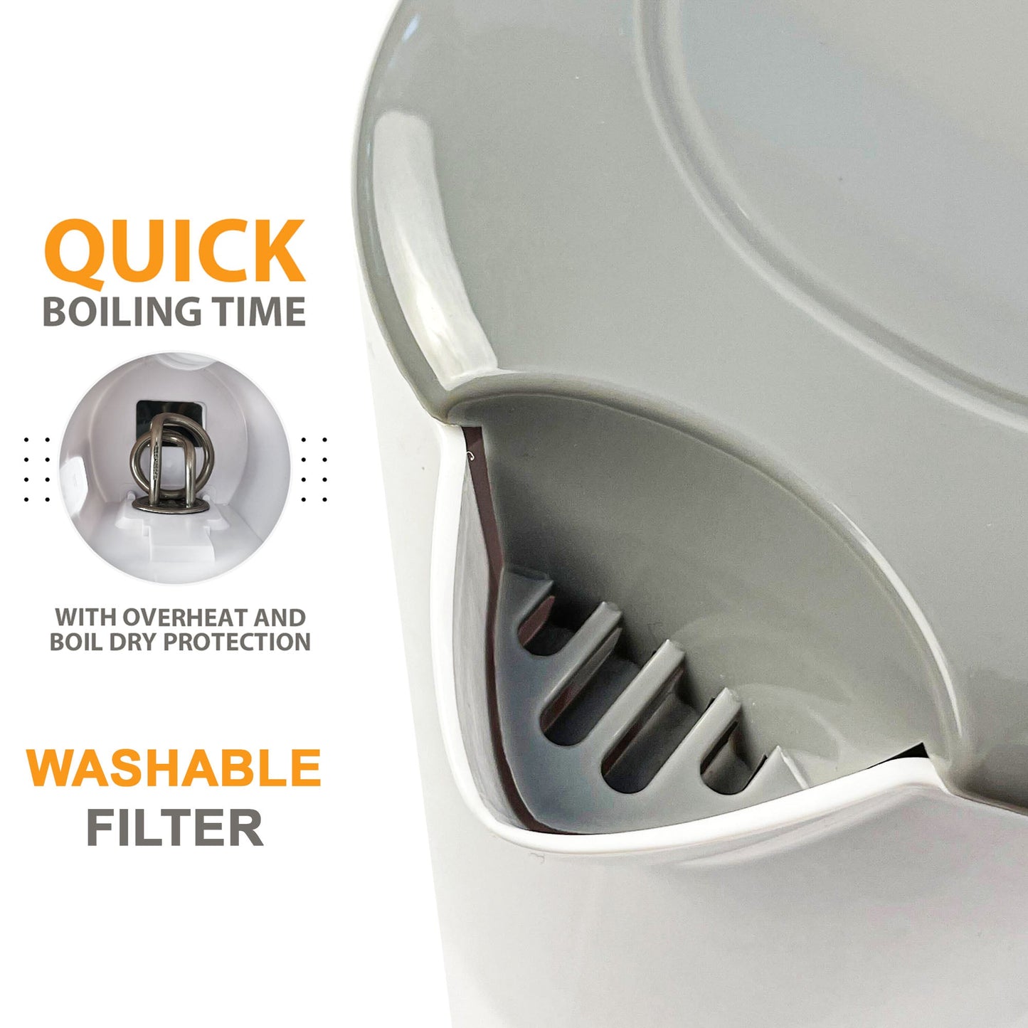 1 Litre Electric Cordless Kettle