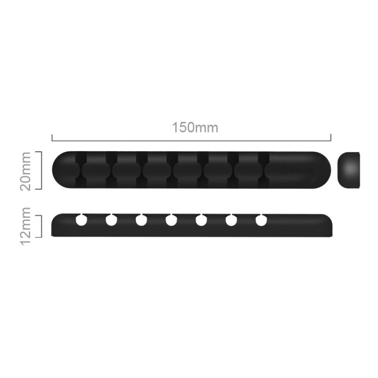 ORICO CBS7 Silicone Material Desktop Cable Manager Winder, Size: 15*2*1.2cm