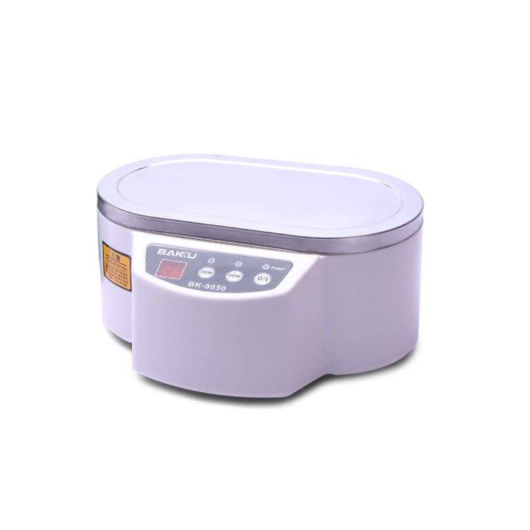BAKU BK-9050 30W / 50W Adjustable 0.6L LCD Display Ultrasonic Cleaner, AC 220V, BK-9050 30W / 50W 0.6L 220V White, BK-9050 30W / 50W 0.6L 220V Green