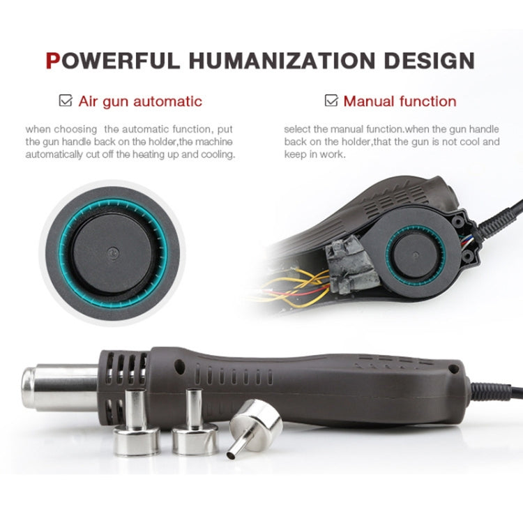 BAKU ba-8305D 110V 3 in 1 4 Digital Display Hot Air Gun Set, US Plug