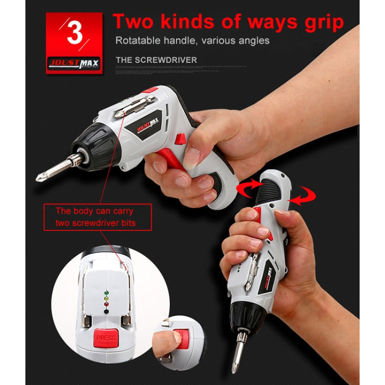 4.8V Multi-functional Household Electric Screwdriver Electric Drill Electric Screwdriver Set US Plug, US Plug