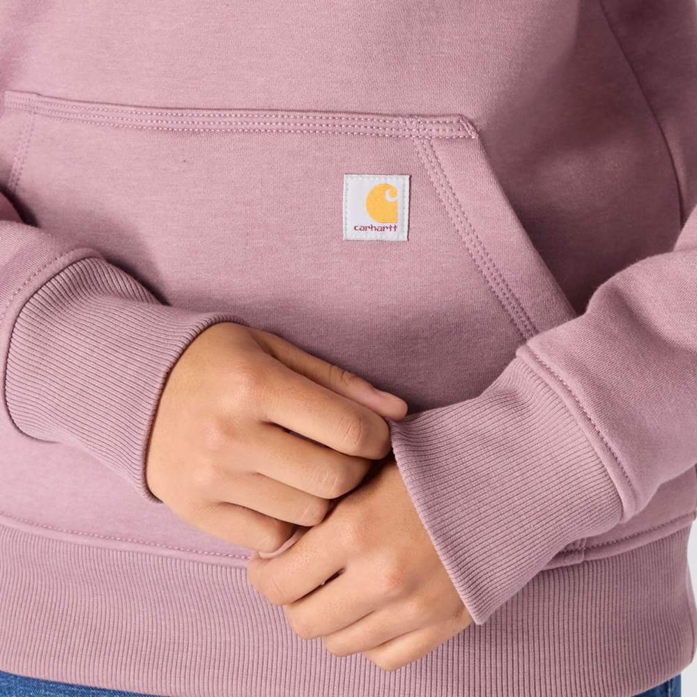 Carhartt 102791 Womens Clarksburg Relaxed Fit Midweight Logo Sleeve Sweatshirt