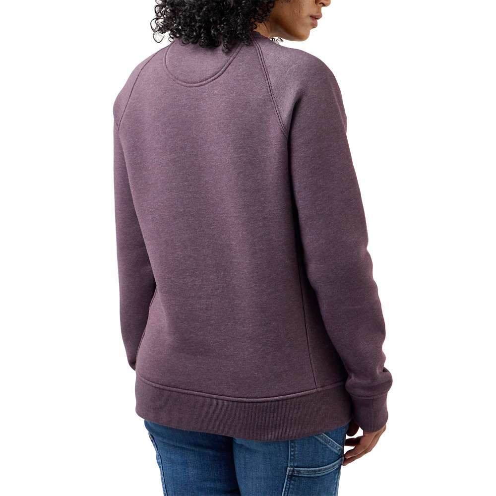 Carhartt 104410 Women's Relaxed Fit Midweight Crew Neck Logo Sweatshirt Fleece