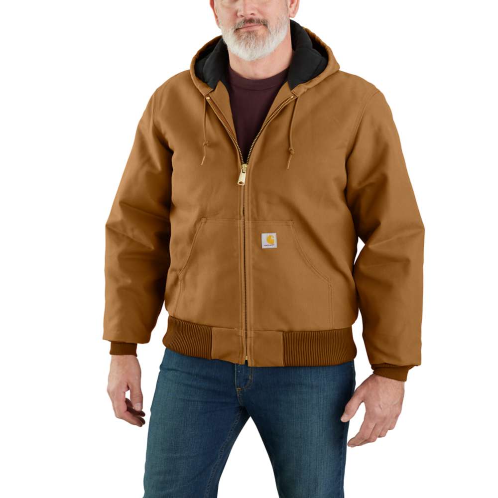 Carhartt 106673 J140 Loose Fit Firm Duck Insulated Flannel-Lined Active Jac
