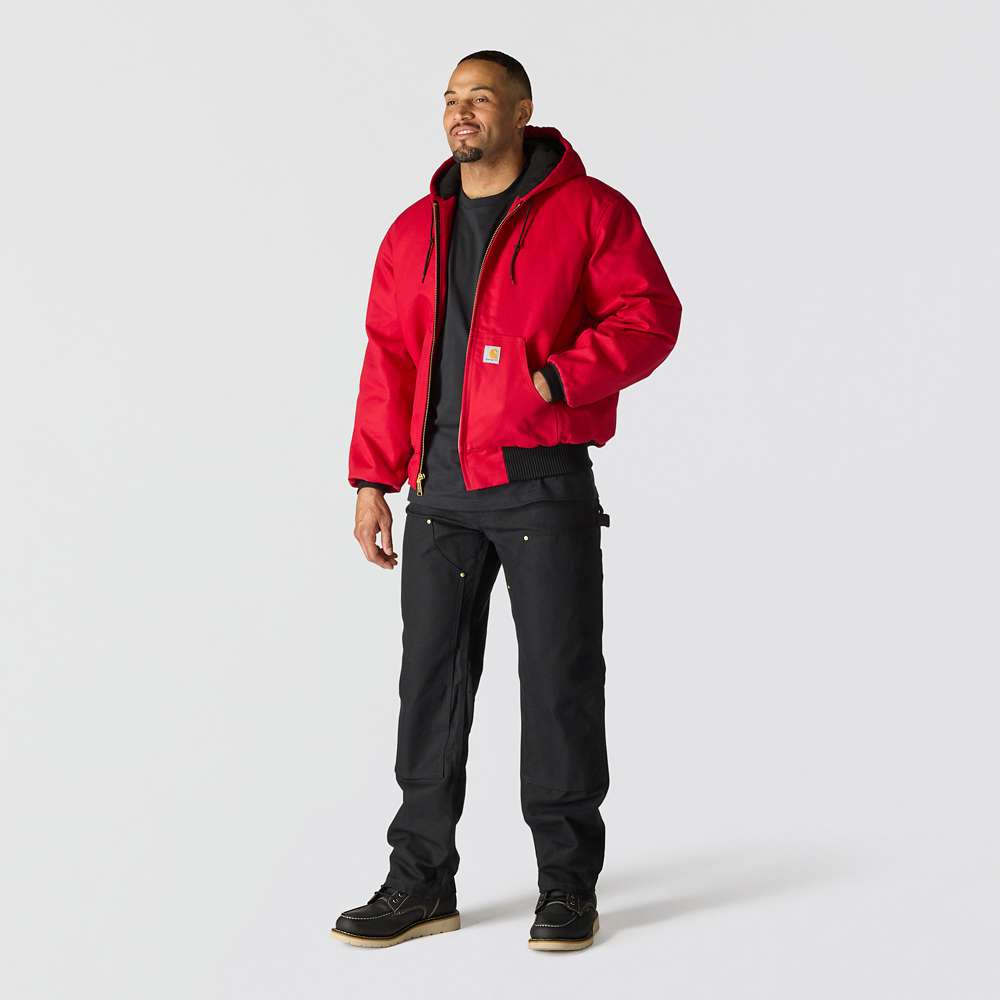 Carhartt 106673 J140 Loose Fit Firm Duck Insulated Flannel-Lined Active Jac