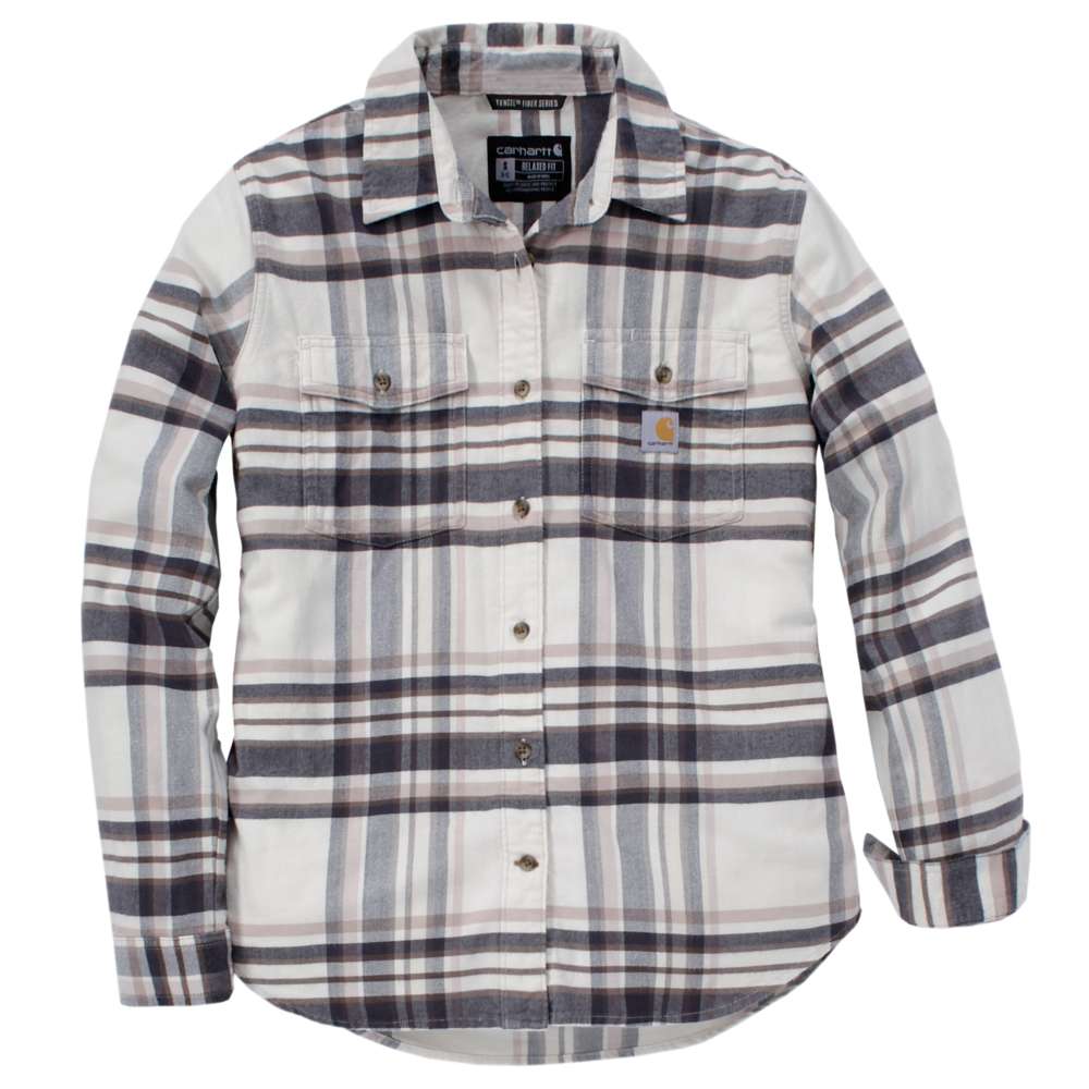 Carartt 107135 Women's TENCEL Fiber Series Relaxed Fit Long-Sleeve Flannel Shirt