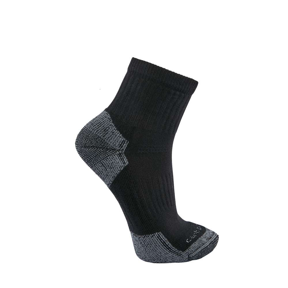 Carhartt SQ6103M Midweight Cotton Blend Quarter Sock 3 Pack