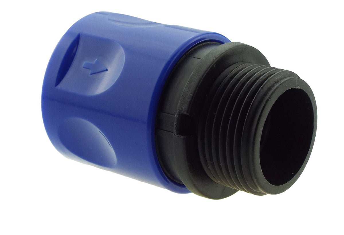 IBC 2” S60X6 Cap with ¾” BSP Threaded Hose Connector Blue