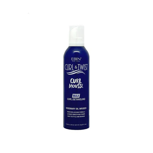Ebin - Curl & Twist Curl Mousse Max Curl Detangling Rosemary Oil Infused - 12oz