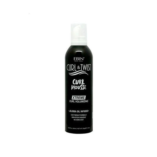 Ebin - Curl & Twist Curl Mousse Xtreme Curl Volumizing Jojoba Oil Infused - 12oz
