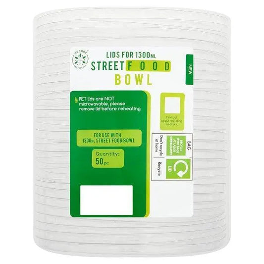 Ecopac 50 Lids for 1300ml Street Food Bowl