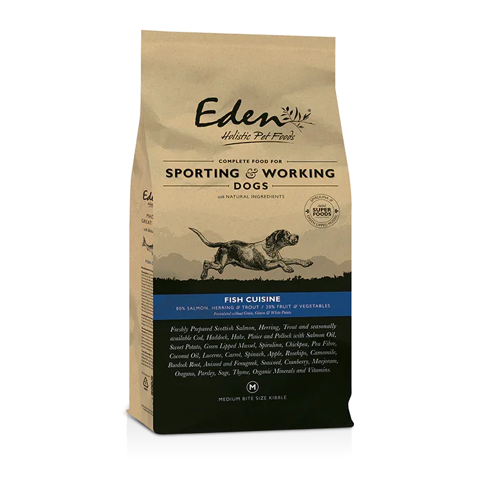 Eden 80/20 Fish Cuisine Sporting & Working Dog Food 15kg - Eden Holistic Pet Foods