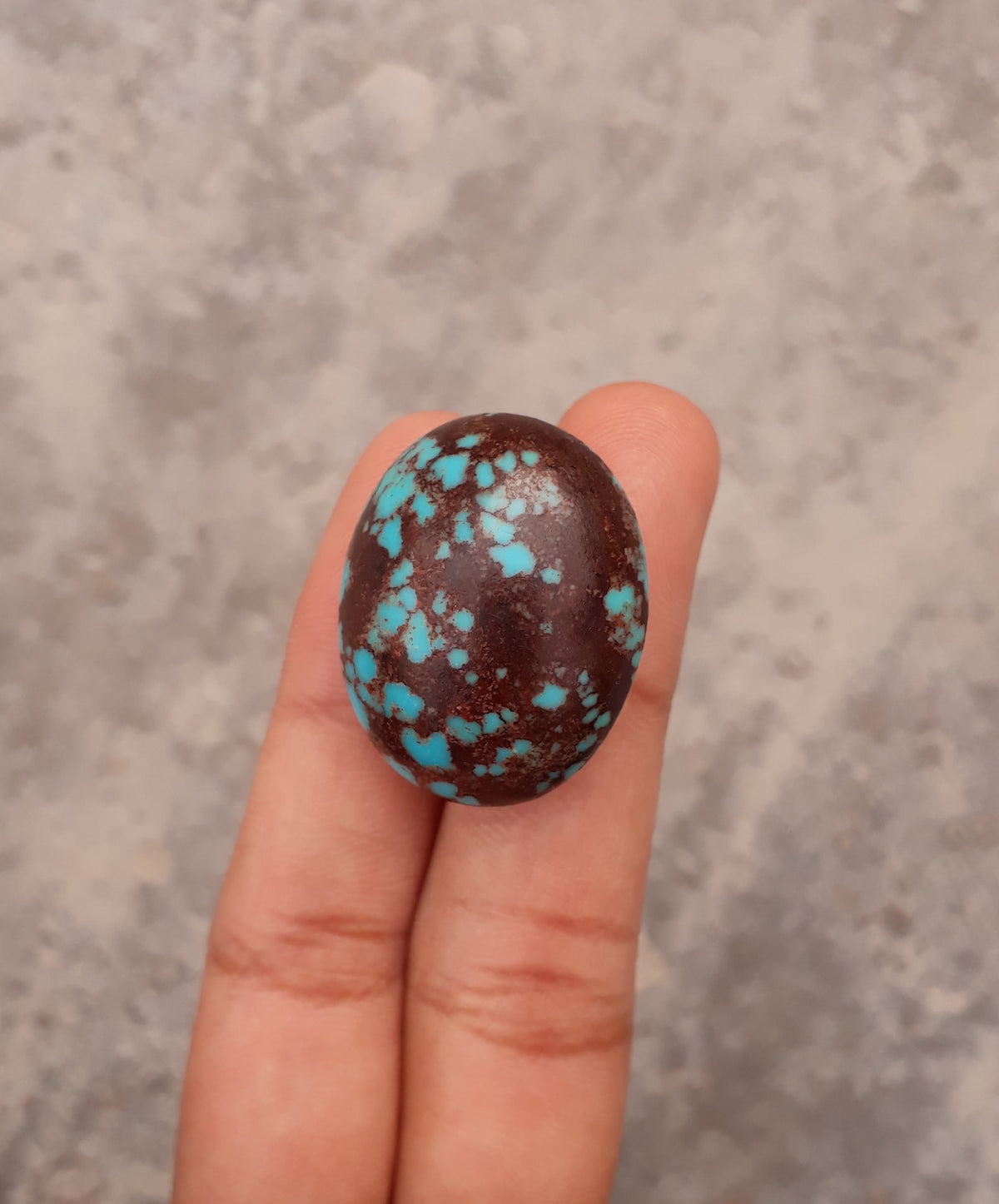 Natural Certified Egyptian Turquoise - Misri Feroza - 42.1Ct- 27x22mm