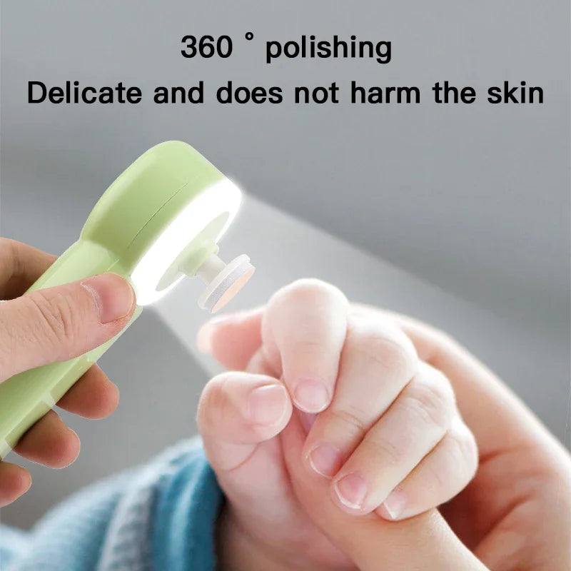 Rechargeable Baby Electric Nail Grinder & Safe Trimmer for Newborns