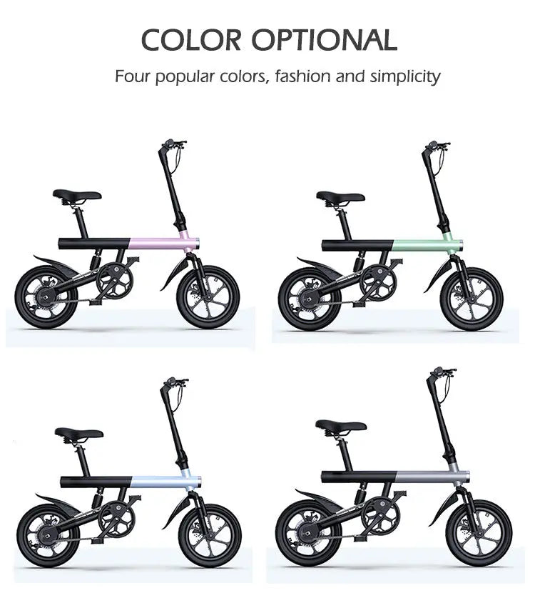Electric Bike 36V 8Ah Battery 350 watts Motor 14 inch Folding Ebike Mankeel MZ-4
