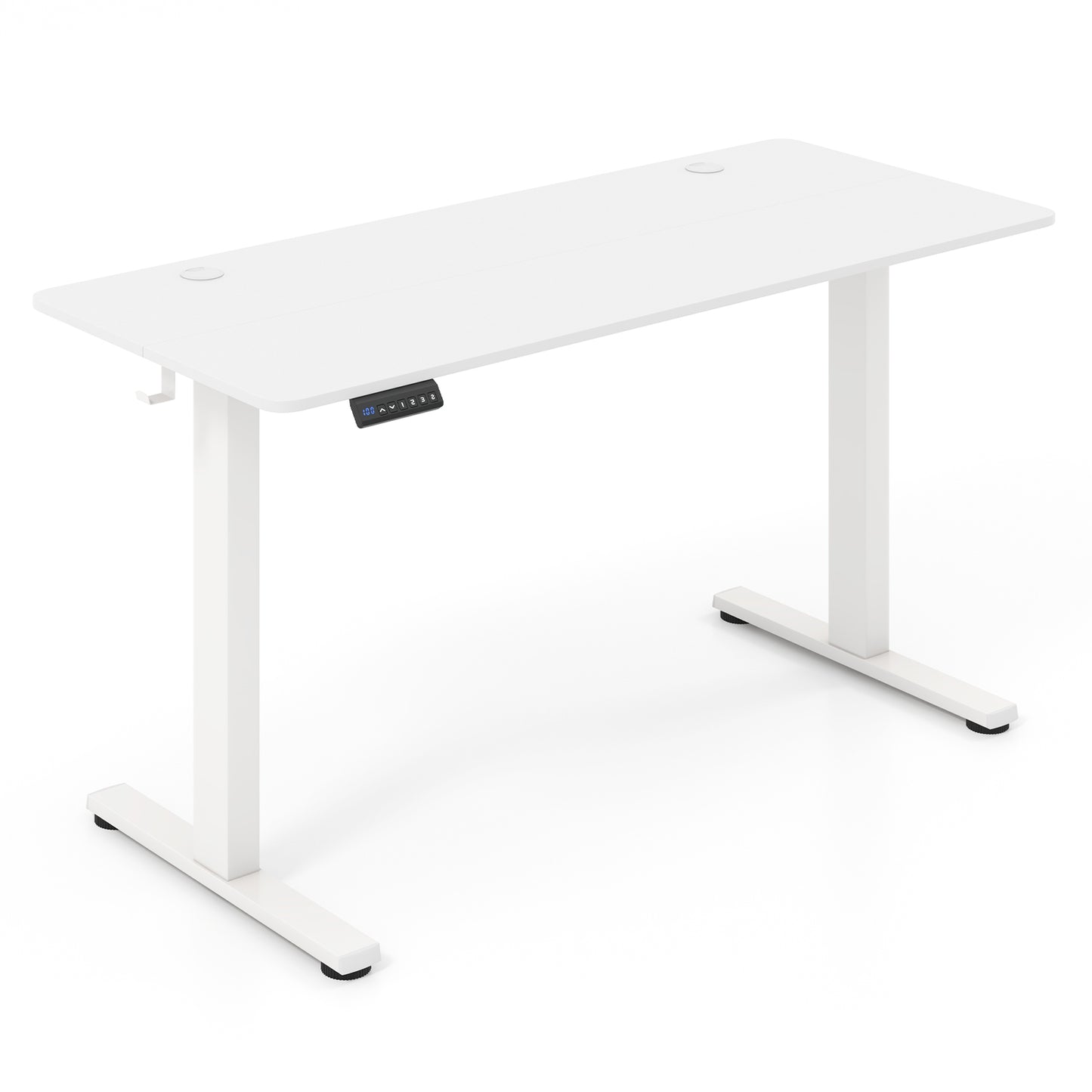 140 x 60 CM Height Adjustable Standing Desk with 3 Memory Heights-Natural
