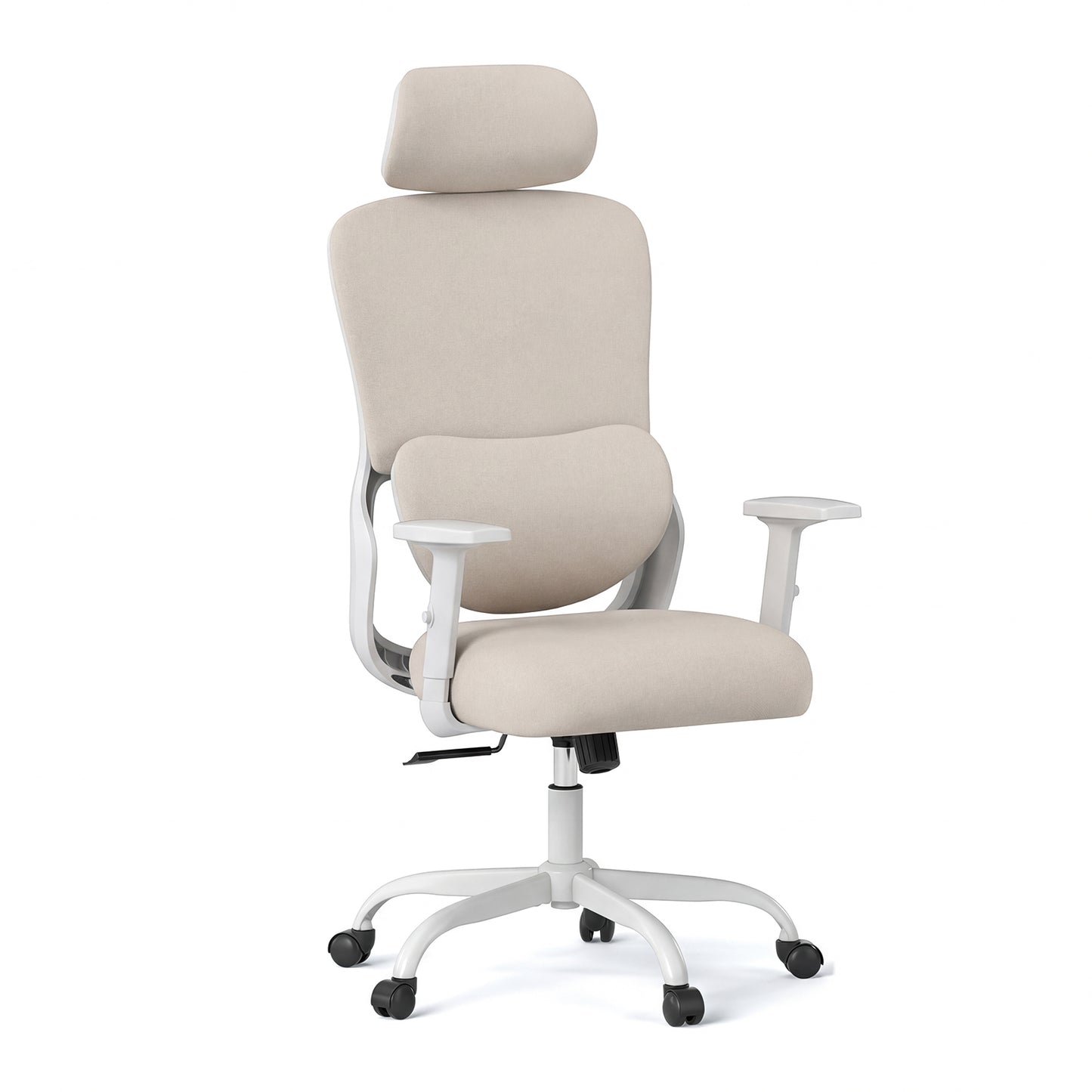 Ergonomic Office Chair with Headrest High Back Desk Chair-Black
