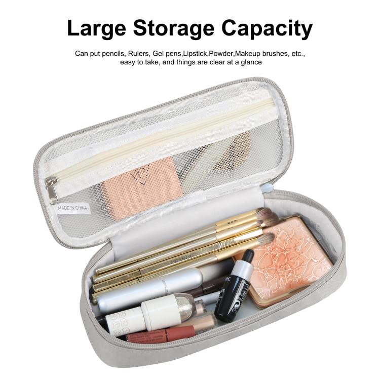 FunAdd Pencil Case Cosmetic Storage Ant Cloth Organizer Bag, Size: 235 x 105 x 50mm (Grey)