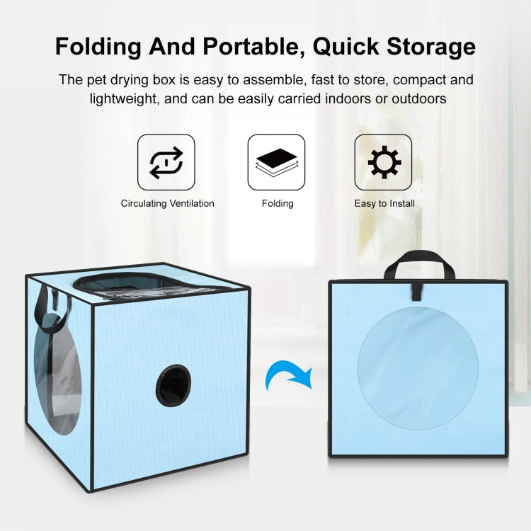 FUNADD Pet Bath Drying Box Portable Folding Dryer Cage, Suitable for Pets up to 5kg, Folding Dryer Cage