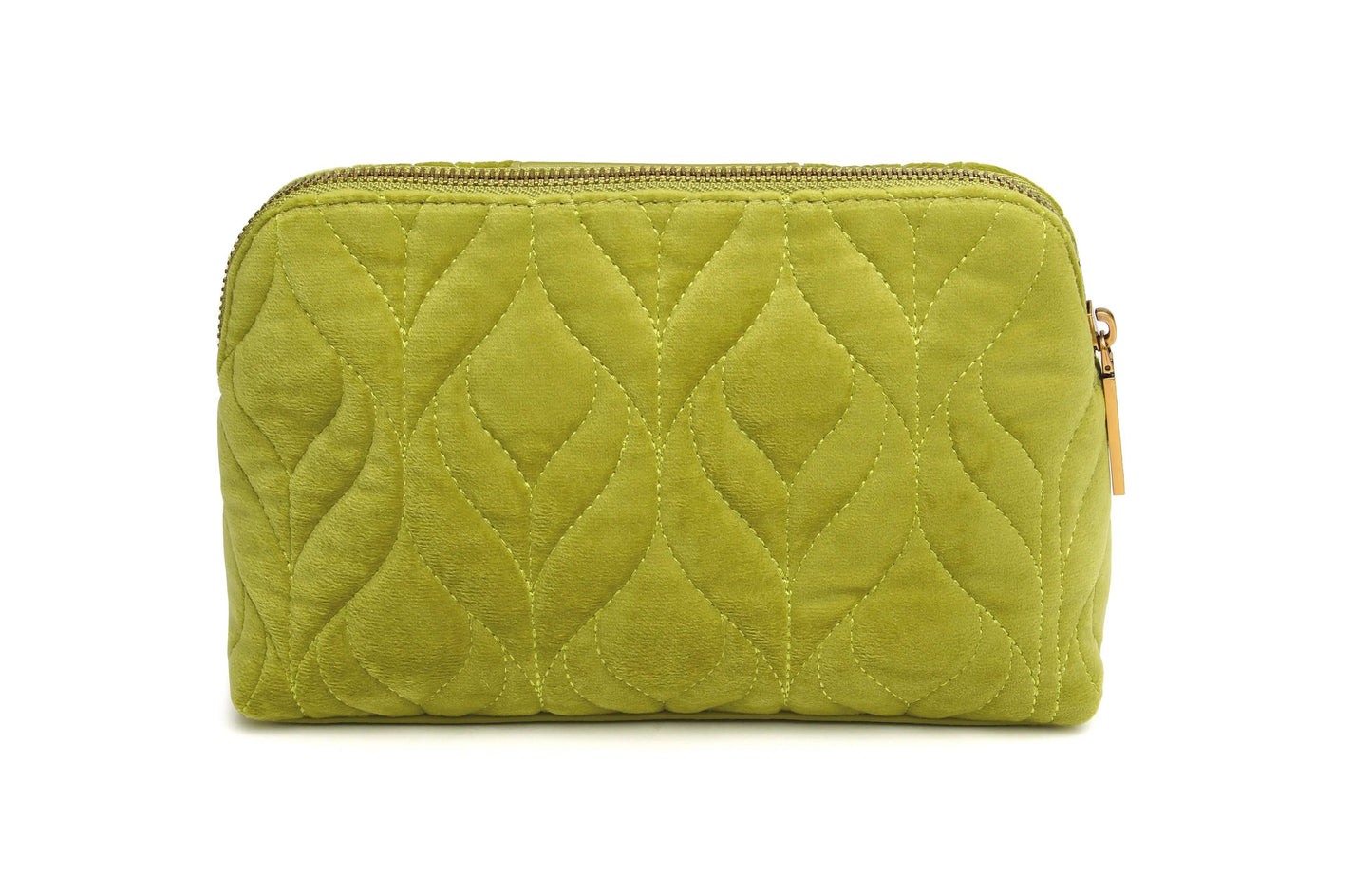 Alice Wheeler Velvet Make Up Bag (Available in Fig & Lime Green)