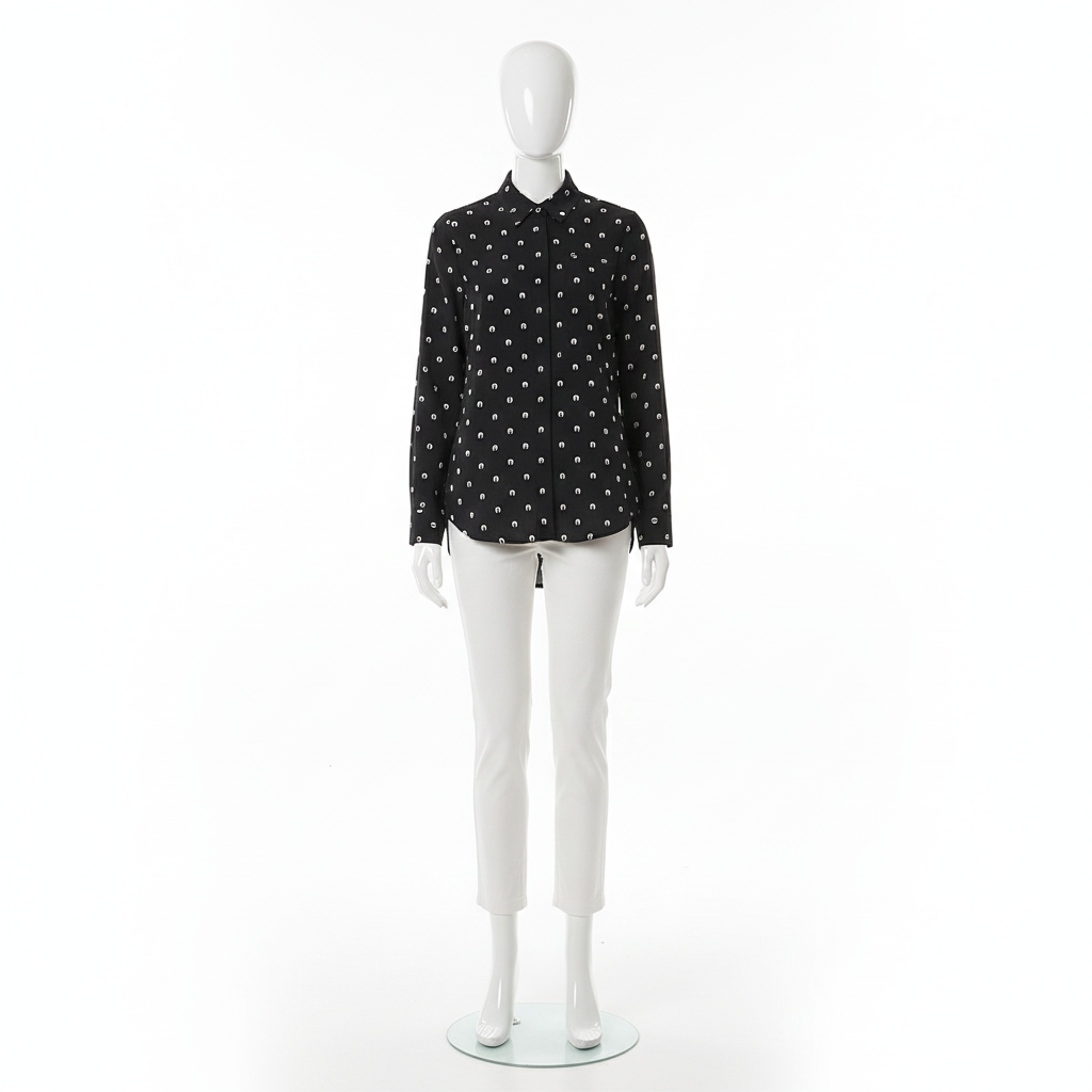 Women's Stretch Silk Loose Print Shirt - Premium Summer Top
