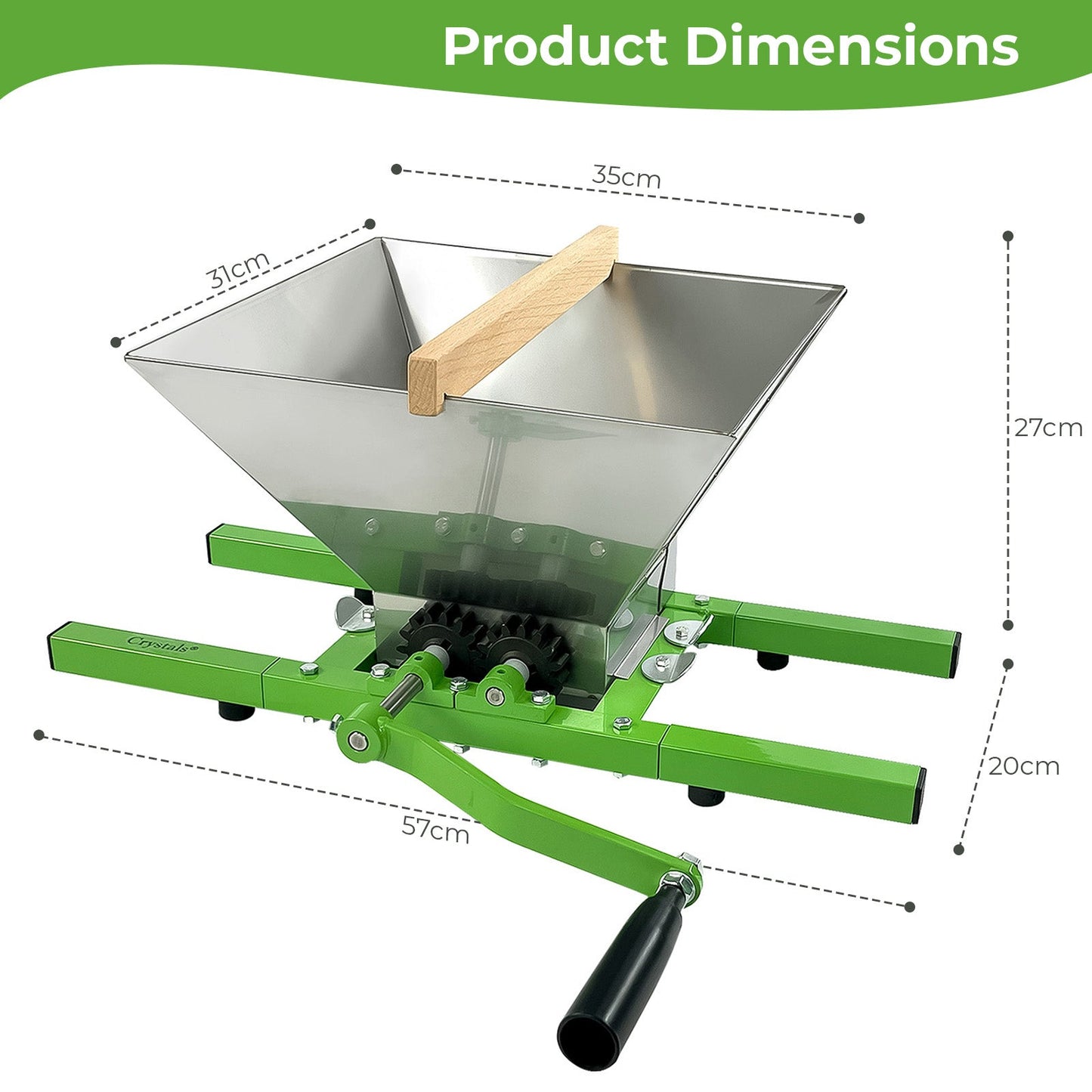 7L Portable Apple Fruit Crusher Grinder