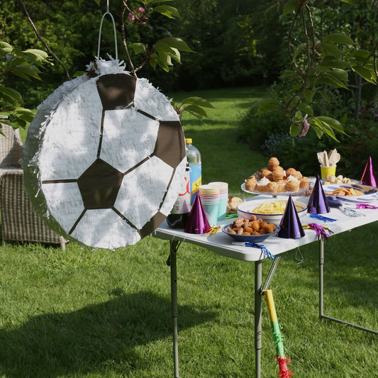 3pc Large Football Pinata Set with Stick & Blindfold