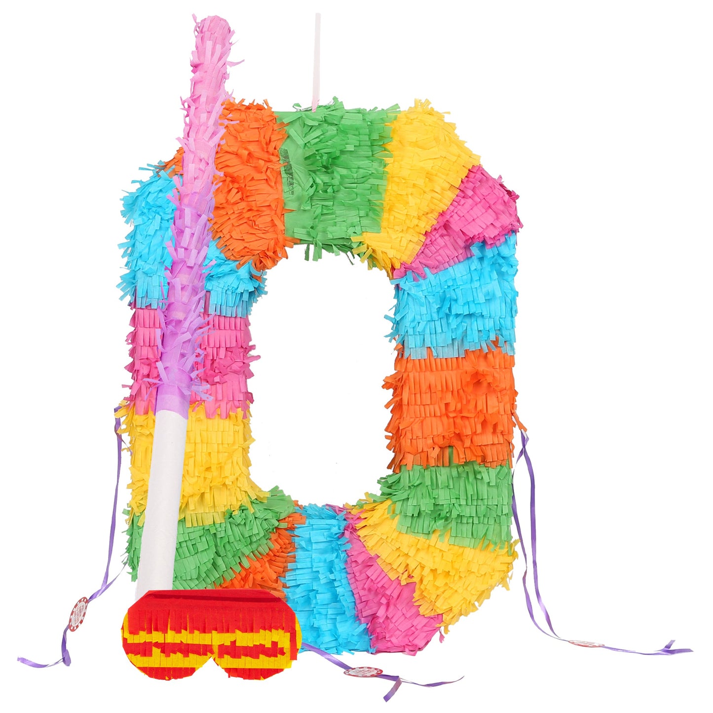 Large Number 0 Pinata Party Set