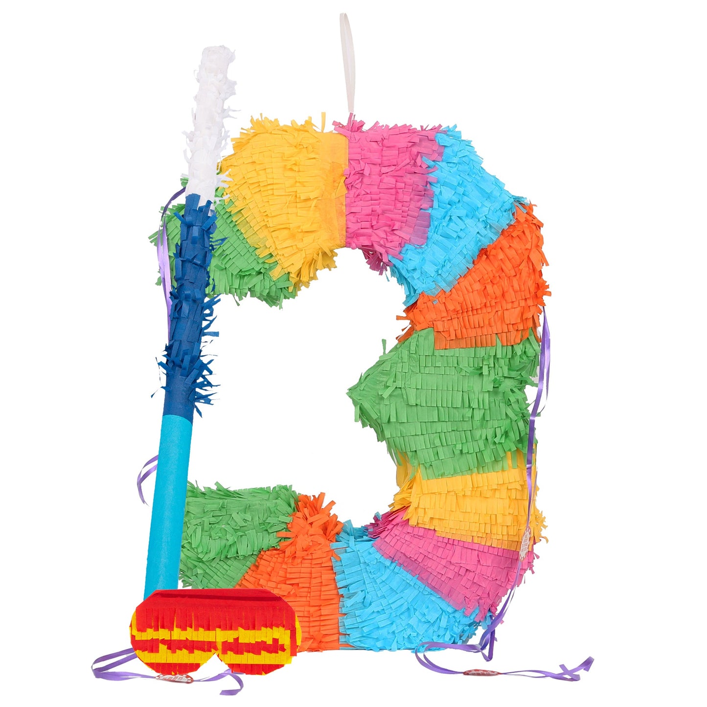 Large Number 3 Pinata Party Set