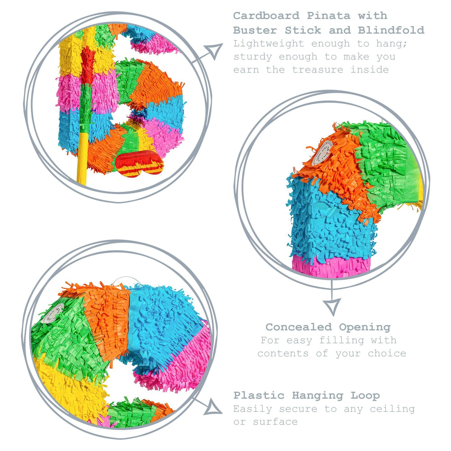 Large Number 6 Pinata Party Set
