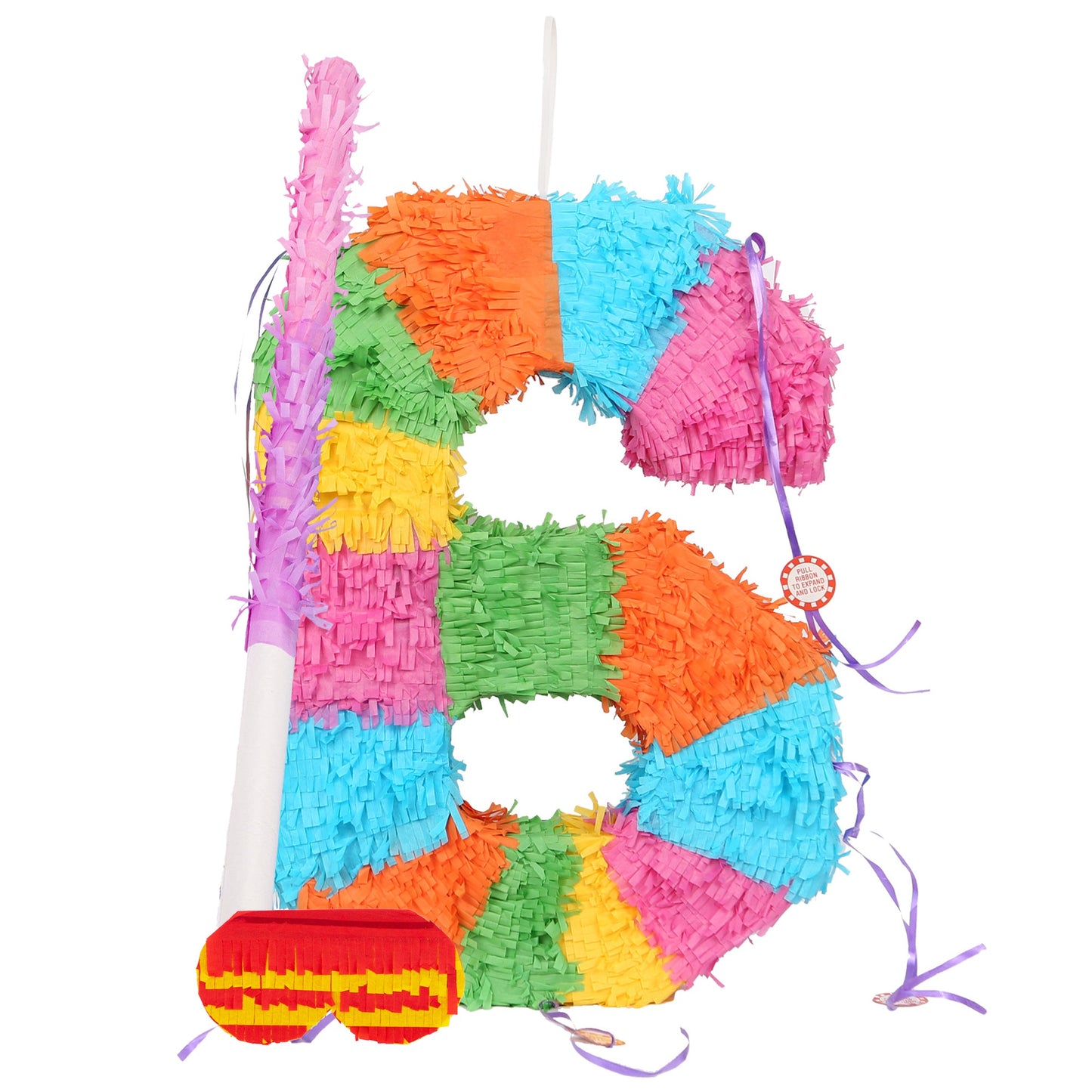 Large Number 6 Pinata Party Set