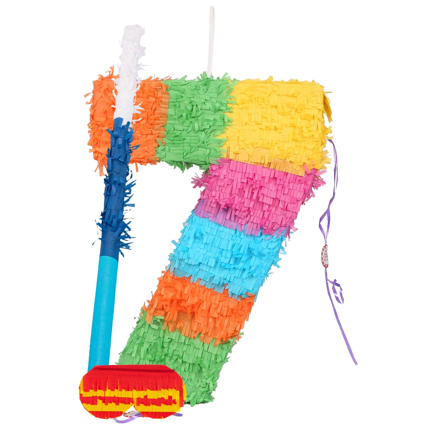 Large Number 7 Pinata Party Set