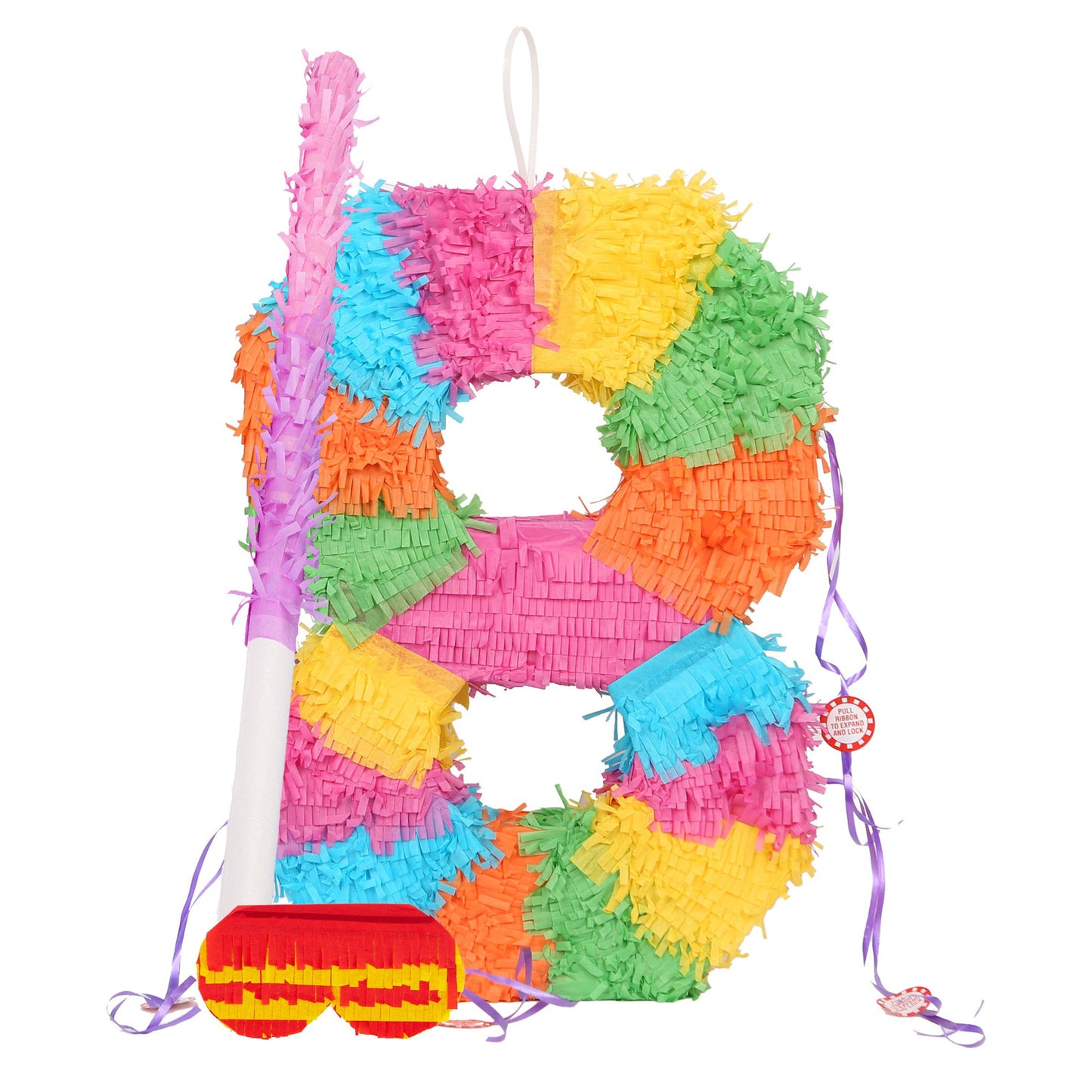 Large Number 8 Pinata Party Set