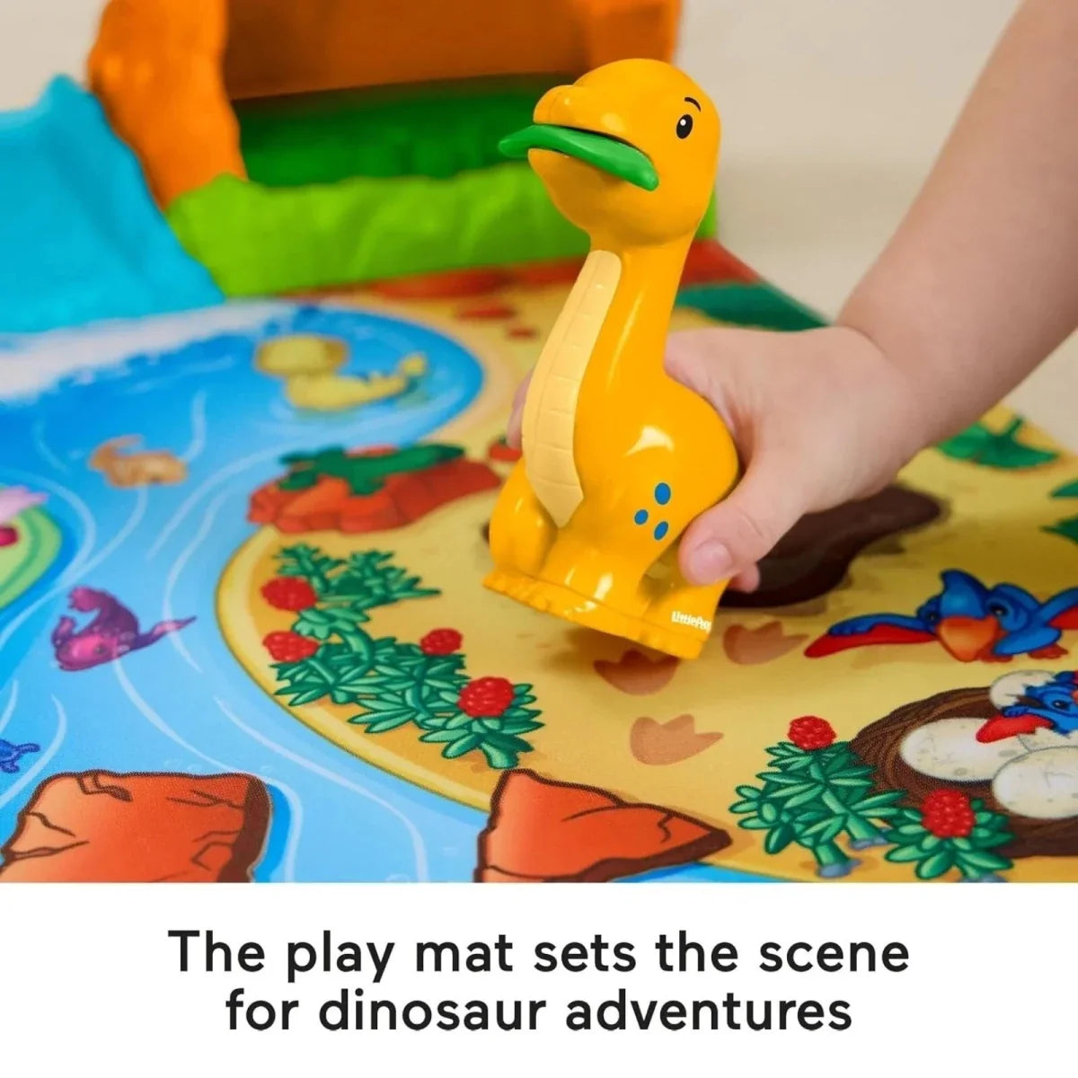 Fisher-Price Little People Dinosaur Village & Playmat Playset