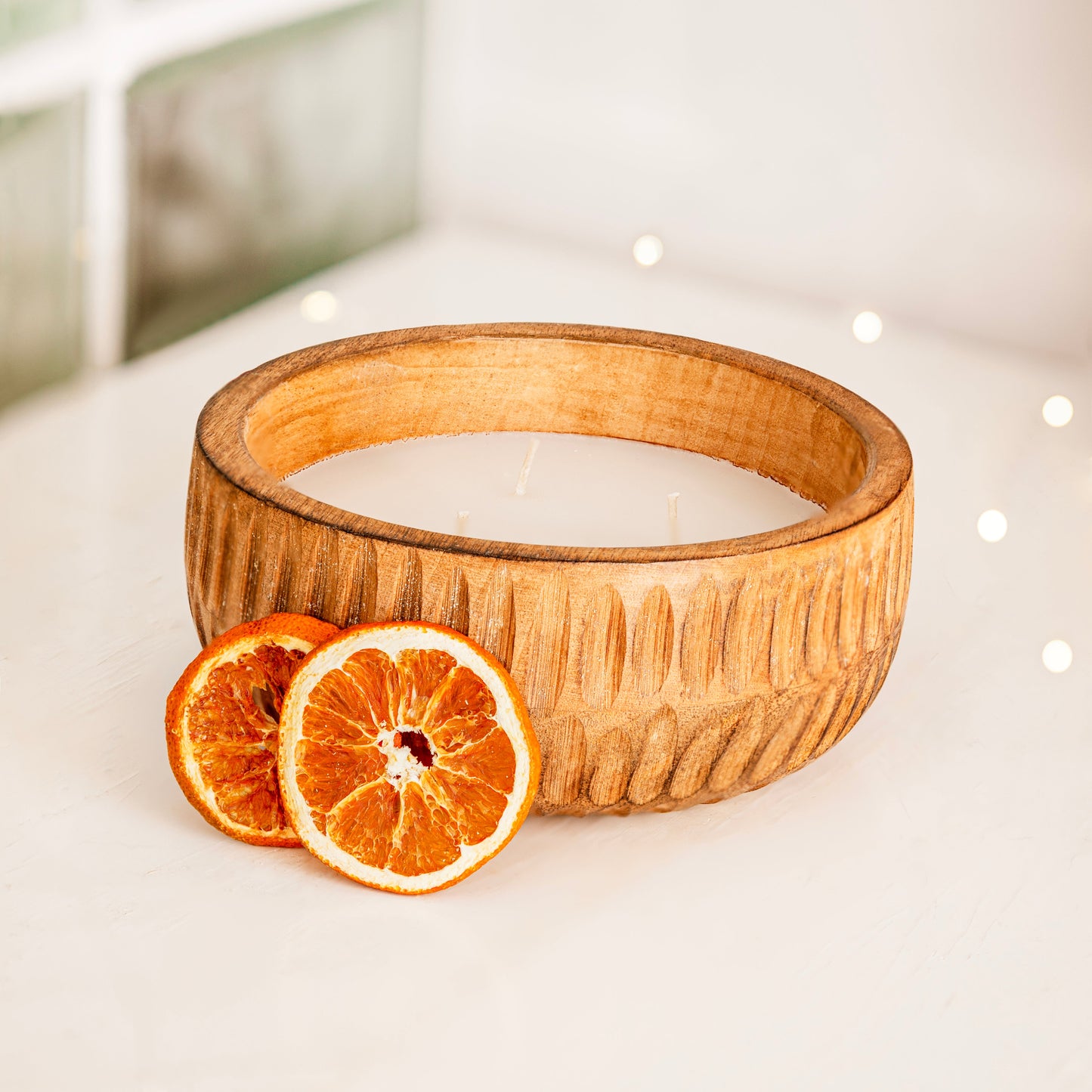 Large Apple Pie Scented Wooden Candle